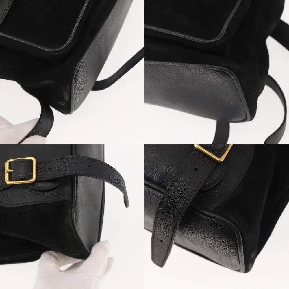 Gucci Bamboo Suede Backpack Black